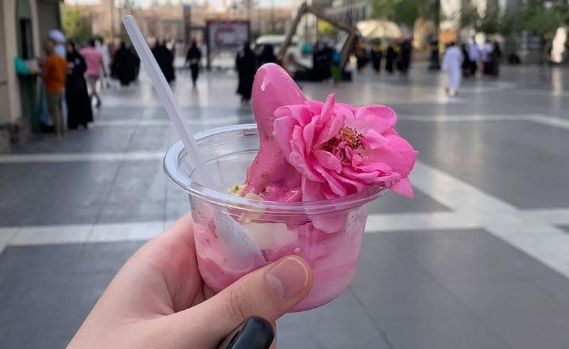 This Madinah Spot is Serving Petal-Pusher Ice Cream