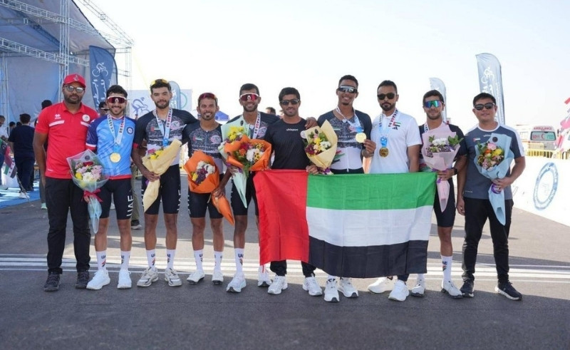 UAE National Cycling Team Wins 17 Medals at Arab Championship