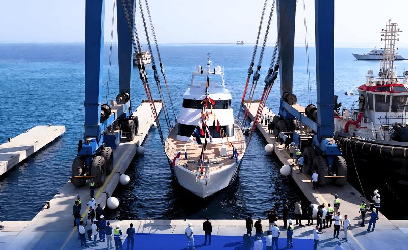 Suez Canal Authority Reveals Egypt's First Locally Built Luxury Yacht