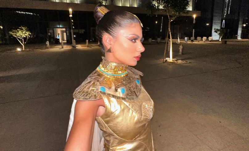 Egyptian Model Mariam Dokhan Styles a Pharaonic Day Out in Cairo