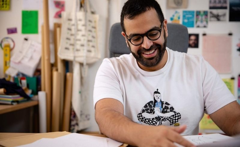 Khalid Mezaina Turns Dubai’s Shifting Stories into Joyful Works of Art