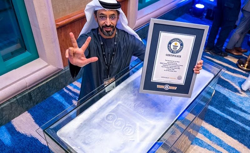 World's Heaviest Silver Bar Unveiled in Dubai