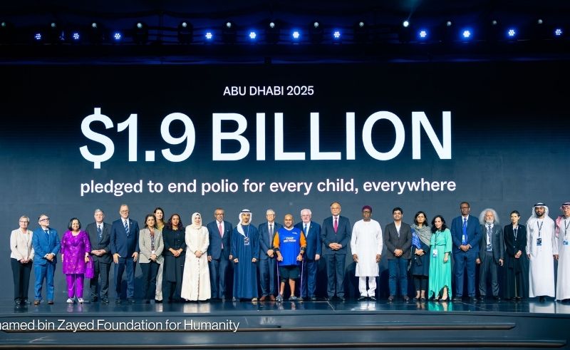 Global Leaders Pledge USD 1.9 Billion in Abu Dhabi to Eradicate Polio