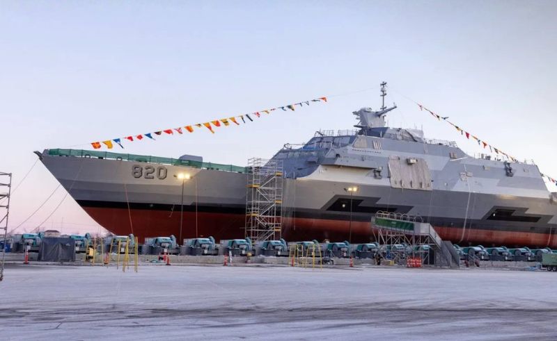 Saudi Navy Floats First Tuwaiq Combat Ship in the United States