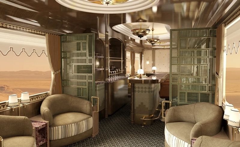 Saudi Arabia’s New Luxury Train Unveils Its First Wagon