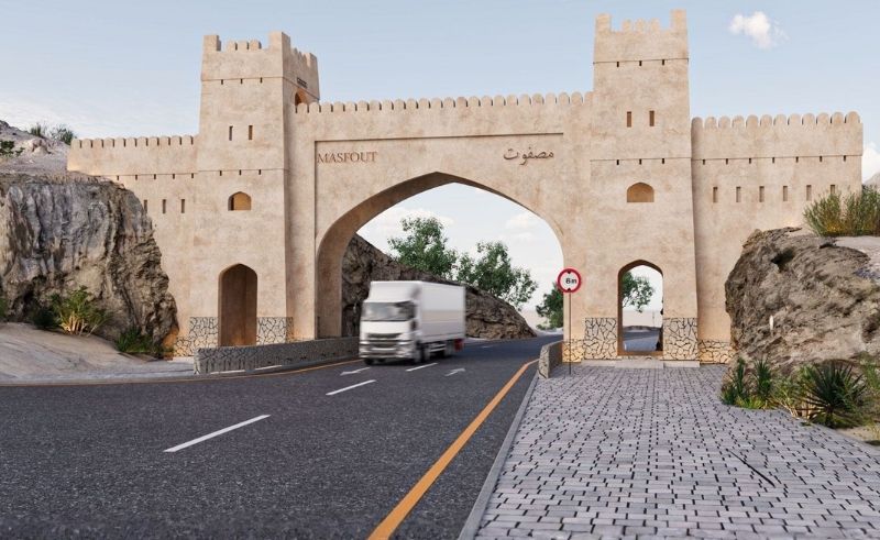 Masfout Gate Project Opens as New Landmark in Ajman