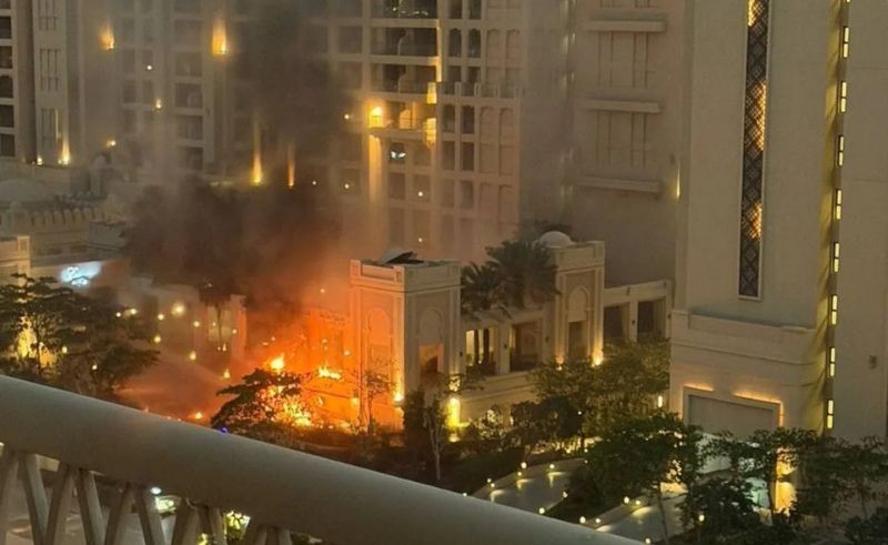Dubai Media Office: Jumeirah Fire Under Control, 4 Injured