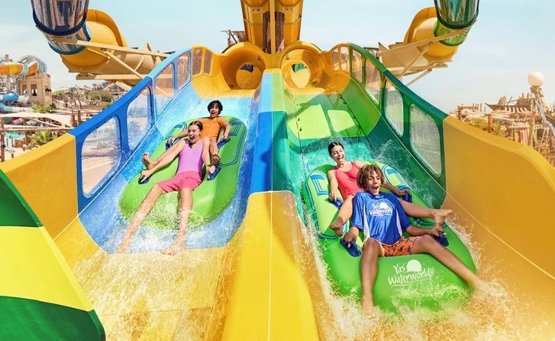 Yas Waterworld is About to Open the UAE’s Tallest Waterslide