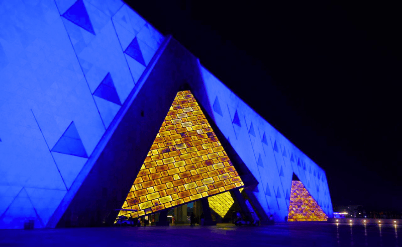 Grand Egyptian Museum Lights Up Blue for Global Autism Campaign