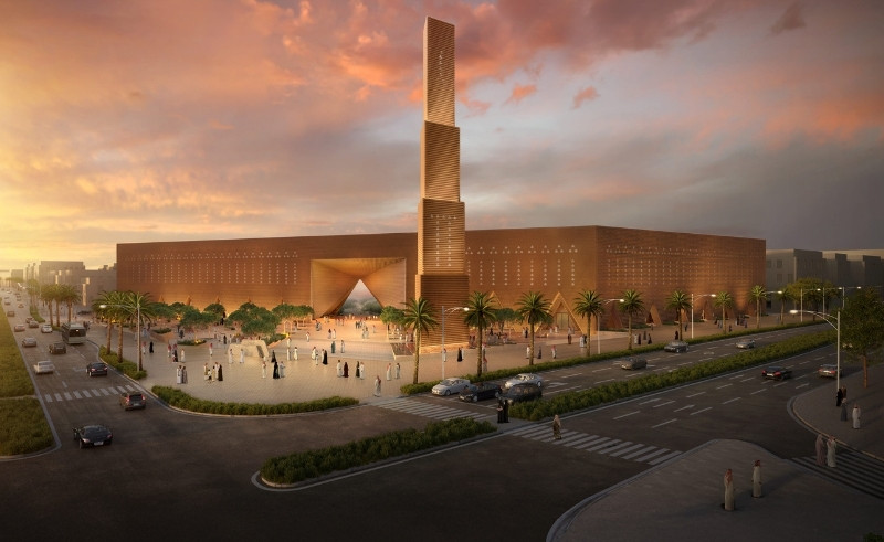 Diryah's Grand Mosque Links the City to Riyadh's Historic Valley