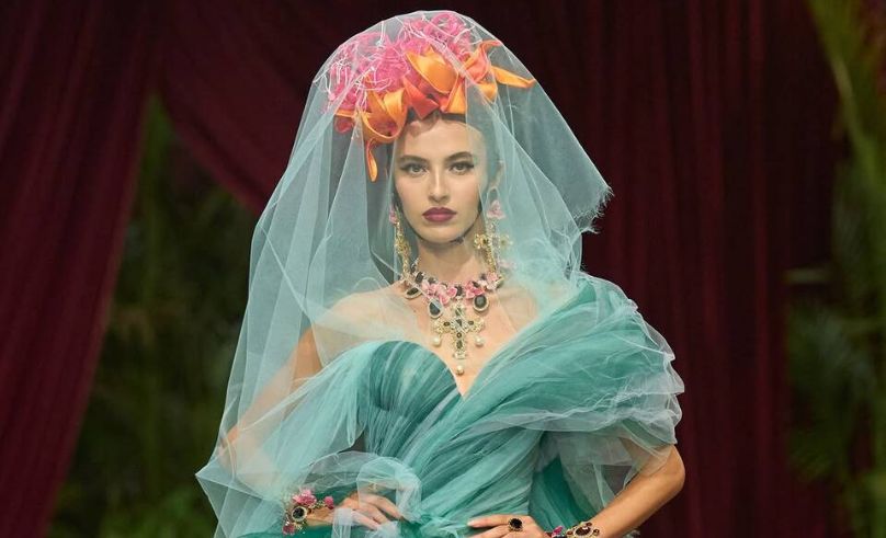 Saudi-French Model Amira Al-Zuhair Walks Dolce & Gabbana Show