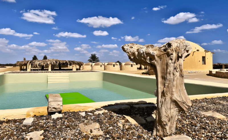 This Fayoum Ecolodge Has a Pool, Bottle-Glass Domes & Its Own Museum