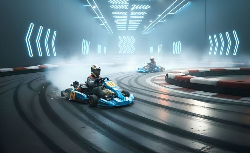 The World's First Two-Level Drift Kart Track is Now Open in Dubai