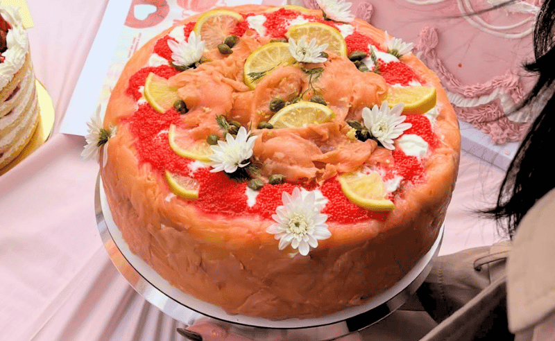 You Can Now Decorate Salmon Cake for a Change 