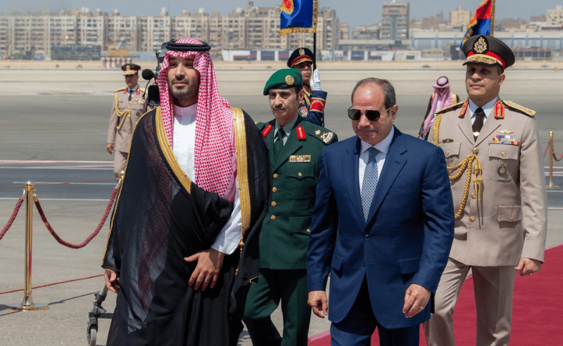 Saudi Crown Prince Mohammed Bin Salman Lands in Cairo