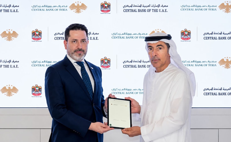 UAE & Syria Central Banks Sign Financial Cooperation Agreement