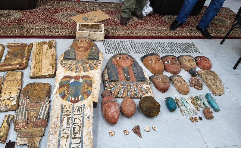 Police Seize 521 Ancient Artefacts in Minya