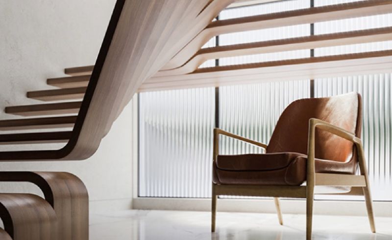 This Crisp Render Gives Contemporary Stairs a Real Step Up