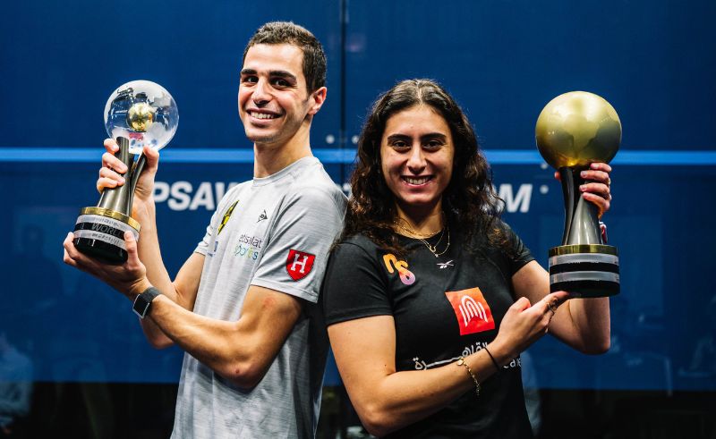 Ali Farag & Nour El Sherbini Win PSA World Squash Championships 2023