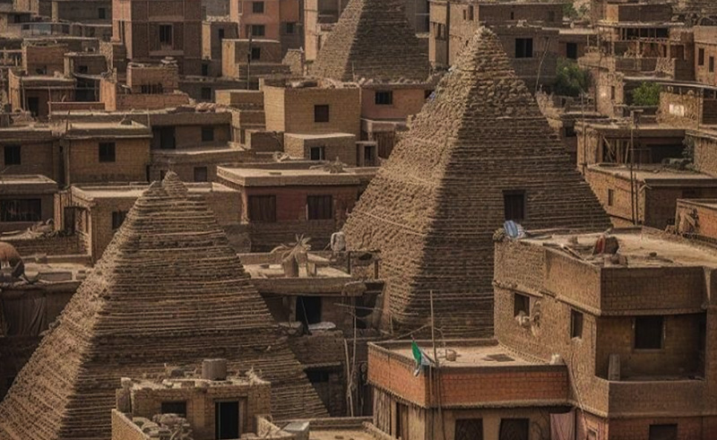 Hassan Ragab Uses AI to Imagine Cairo Covered With Pyramids