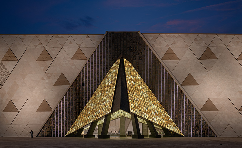 Beyond the Natural Stone of the Grand Egyptian Museum