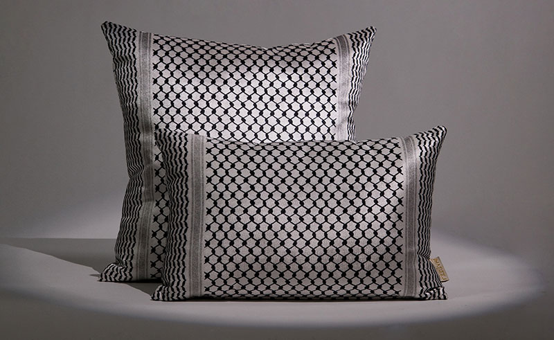 Egypt’s Naseej Fabrics Release Keffiyeh Cushions to Raise Aid for Gaza