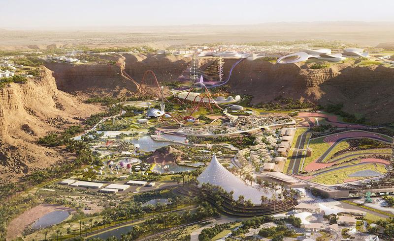 Massive Record-Breaking Roller Coaster Zooms Into Six Flags Qiddiya
