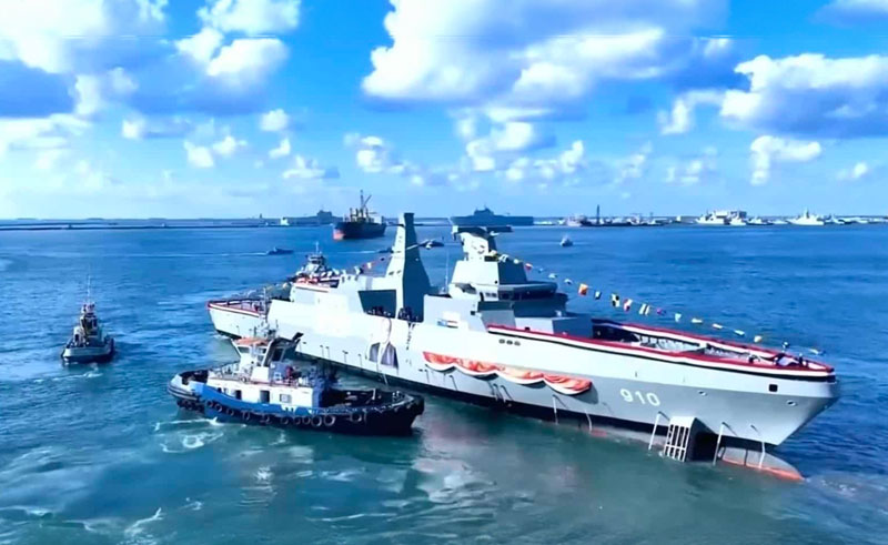 Egypt’s Navy Launches Largest Locally Produced Combat Vessel to Date