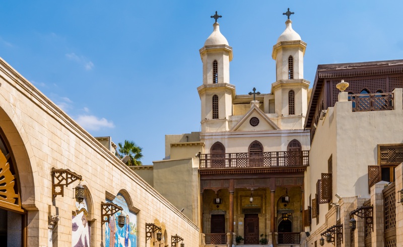 Inside the Hanging Church of Old Cairo
