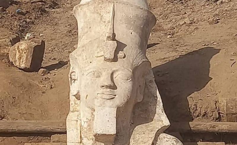 Upper Part of King Ramesses II Statue Discovered in Al-Ashmunin