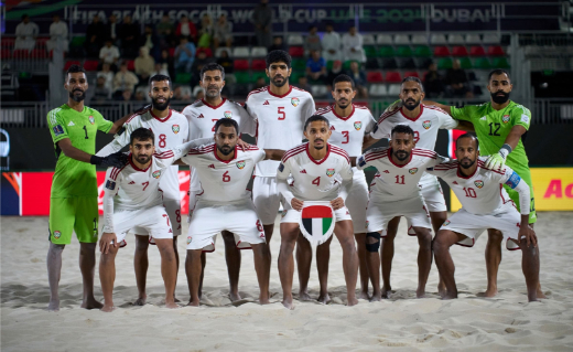 Emirati Men’s Beach Soccer Team Ranked 7th Best in the World