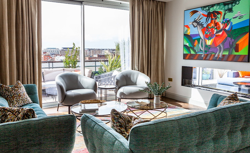 Egyptian Designer Hedayat Islam Transforms a Penthouse in London