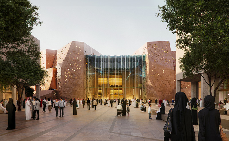 HKS Architects Design Geology-Inspired Sports Arena in Diriyah