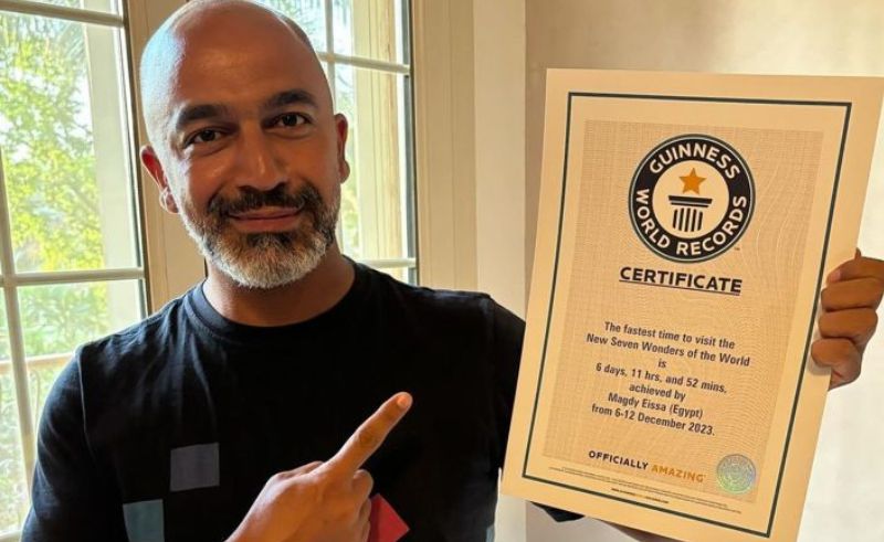 Egyptian Man Visits All Seven World Wonders in Record Time