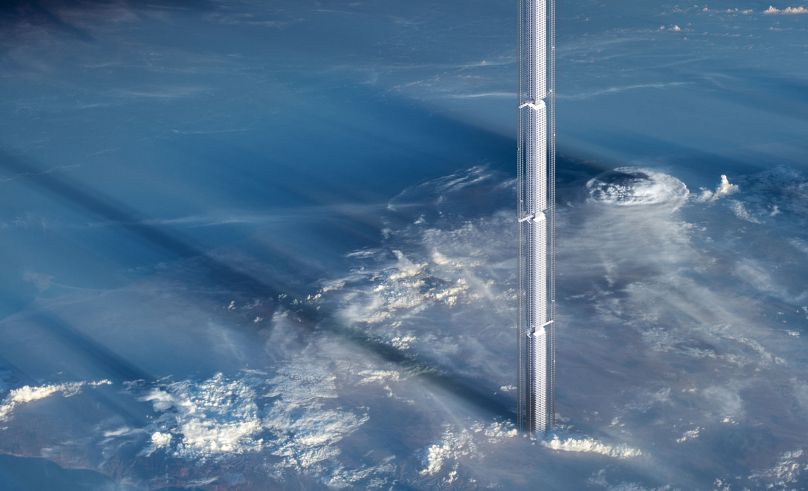 New York Firm Proposes Tower Hanging Above Dubai From an Asteroid