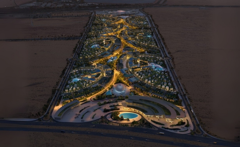 Zaha Hadid Architects Design Walkable Oasis District in Sharjah