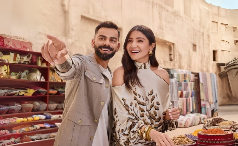 Indian Celebs Anushka Sharma & Virat Kohli Star in 'Visit Dubai' Ad