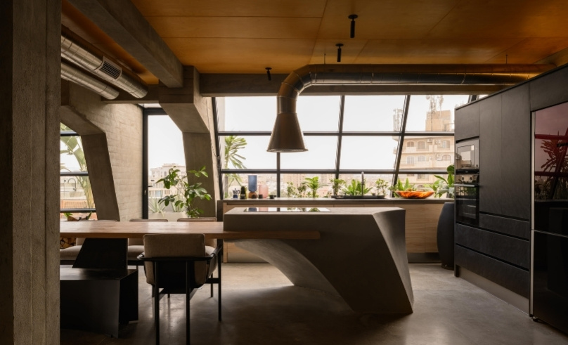 V Penthouse by Badie Architects is a Raw Sanctuary
