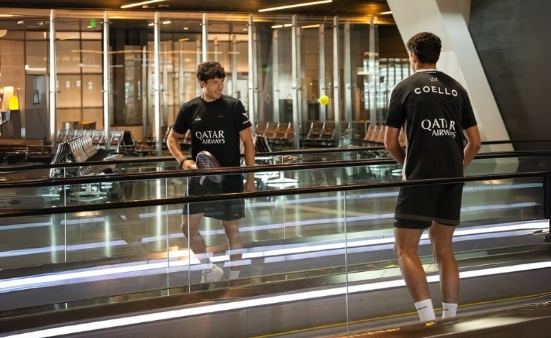 Padel Stars Explore Hamad Intl. Airport in New Qatar Airways Video