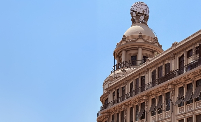 Historic Tiring Building in Downtown Cairo Sees Renovation Progress
